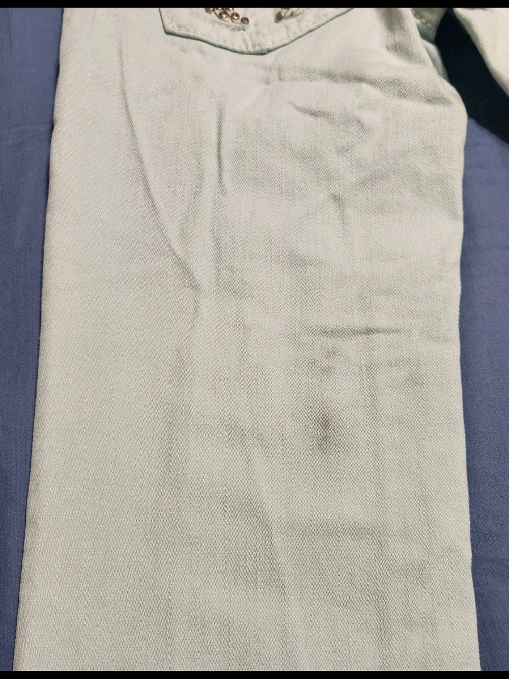Miss Me Women's Skinny Jeans Size 24 Icy Blue Embellished Denim - Picture 8 of 15
